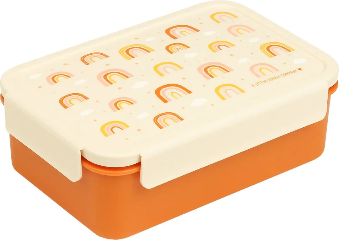A Little Lovely Company Regenbogen Bento Brooddoos - 3 Vakken
