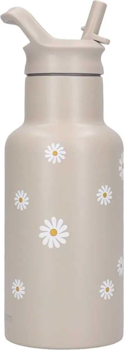 Kidzroom Nostalgia Schoolbeker & Drinkfles 350ml - Groen Bloemen