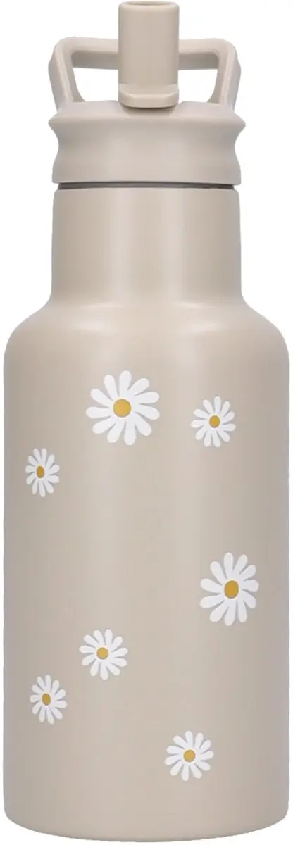 Kidzroom Nostalgia Schoolbeker & Drinkfles 350ml - Groen Bloemen