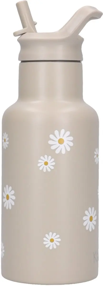 Kidzroom Nostalgia Schoolbeker & Drinkfles 350ml - Groen Bloemen - afbeelding 6 van 6