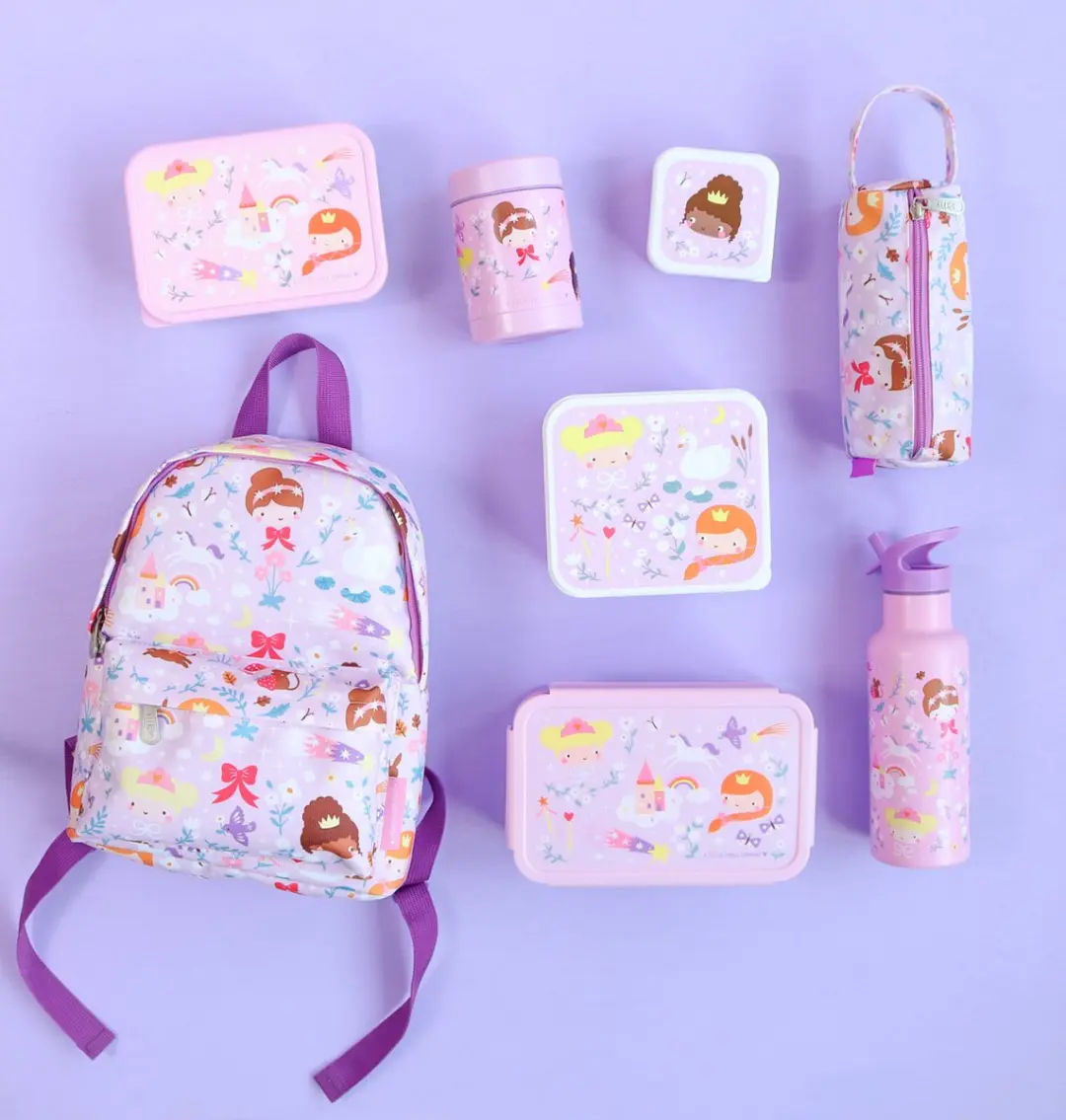 A Little Lovely Company Bento Brooddoos Prinsessen - 3 Vakken