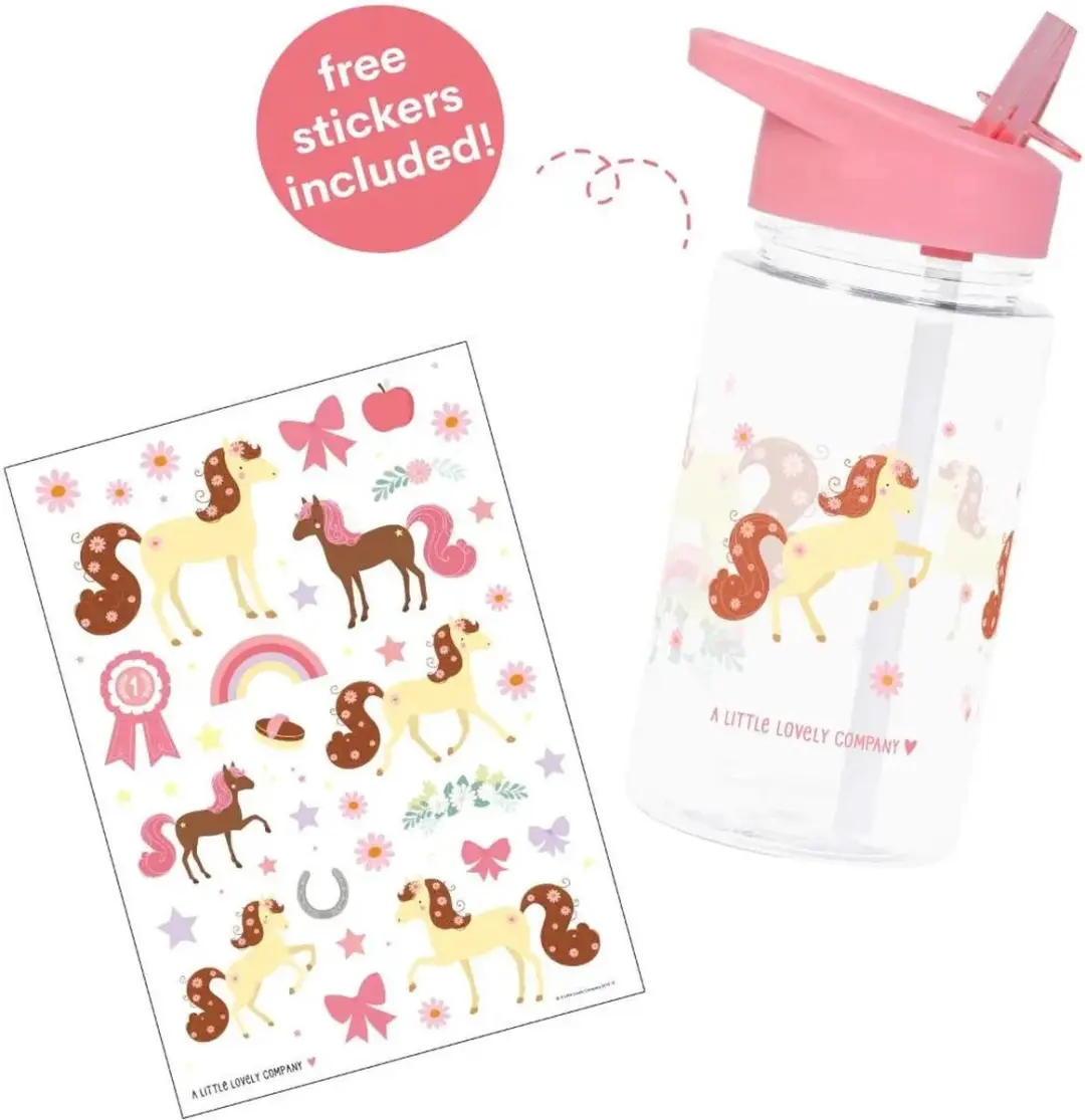 A Little Lovely Company Back to School Set - Drinkfles & Lunchbox - Rood