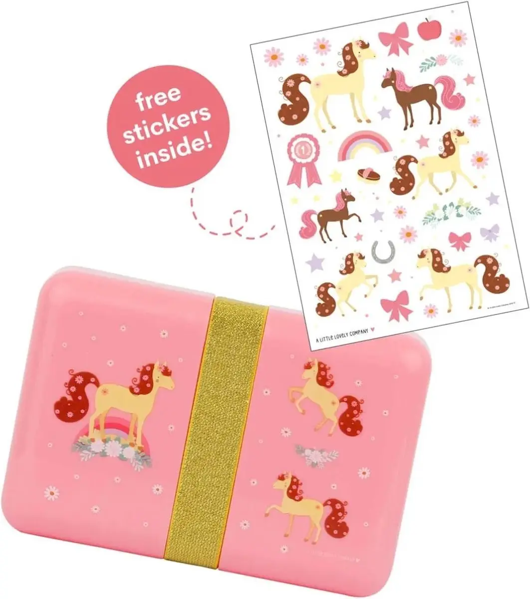 A Little Lovely Company Back to School Set - Drinkfles & Lunchbox - Rood