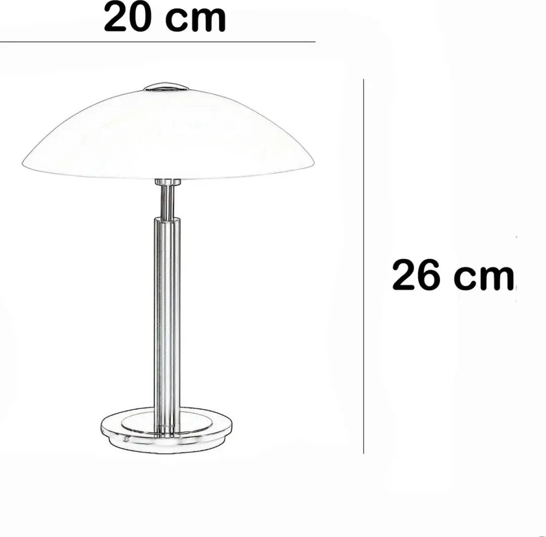 Highlight Tafellamp Touch 26cm - Mat Staal
