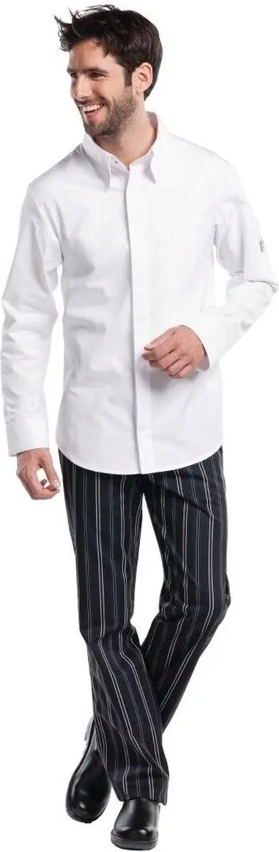 Chaud Devant Chef Shirt B504-S Wit