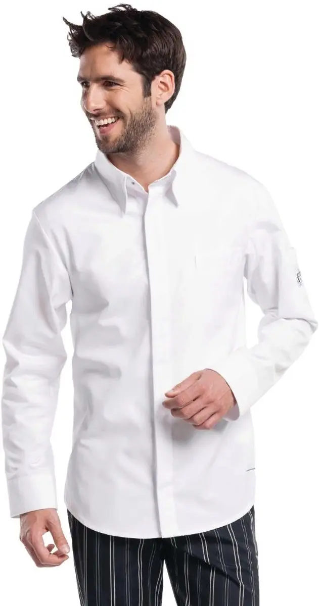 Chaud Devant Chef Shirt B504-S Wit