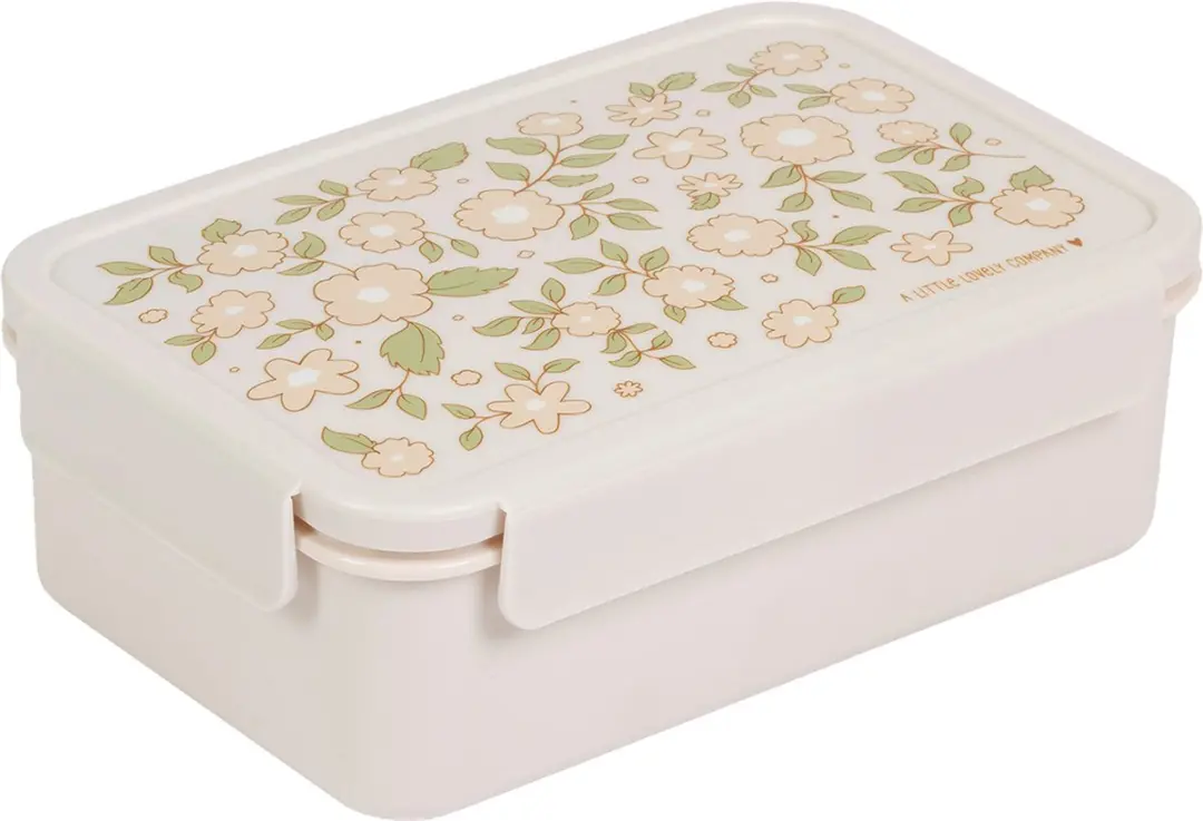 A Little Lovely Company Bento Bloesems Roze Lunchbox - 3 Vakken