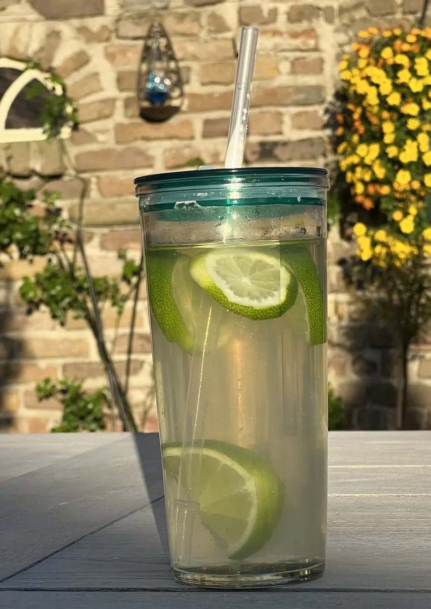 Gusta Glas met Rietje 550ml - 01221120 - Transparant