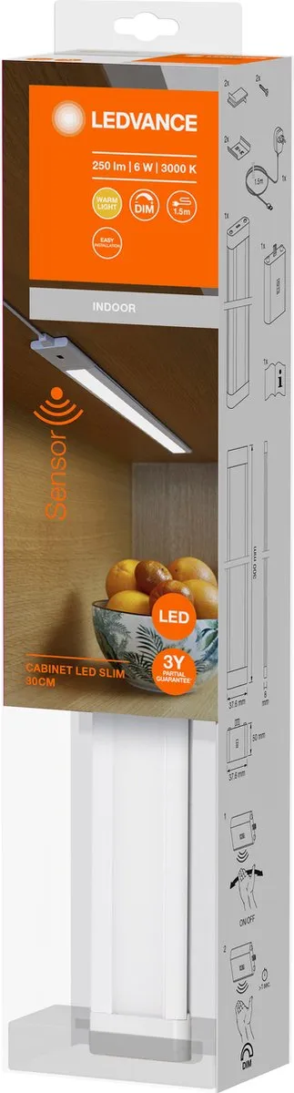 LEDVANCE Cabinet LED Slim 6W Warm Wit - IP20