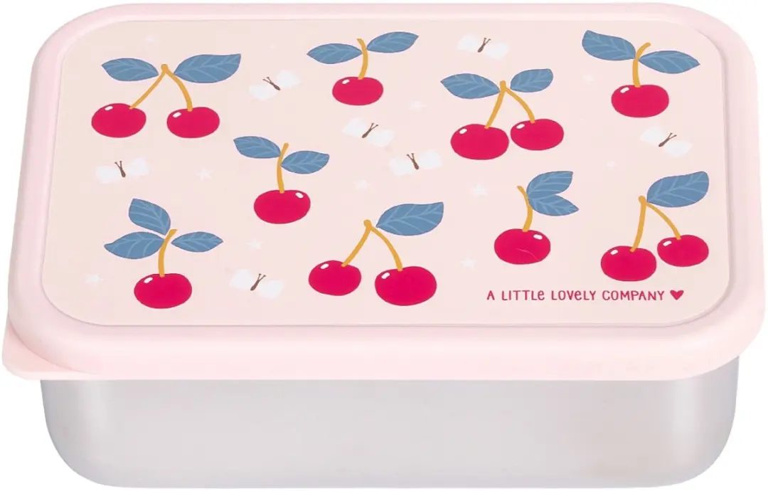 A Little Lovely Company RVS Lunchbox Kersen