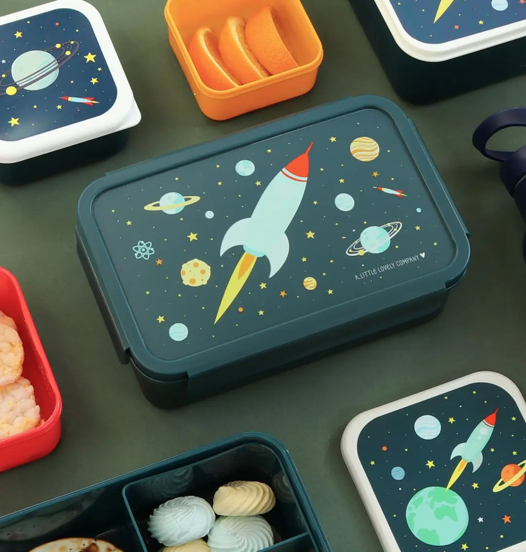 A Little Lovely Company Bento Brooddoos Ruimte - 1,2L - 3 Vakken