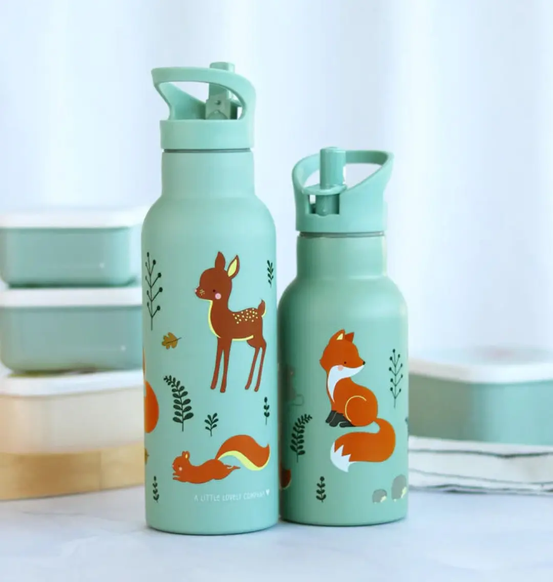 A Little Lovely Company Back to School Set - Groen