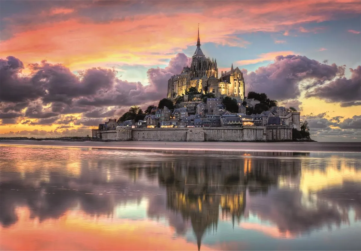 Clementoni Le Magnifique Mont Saint-Michel Puzzel 1000 Stuks - Multicolor