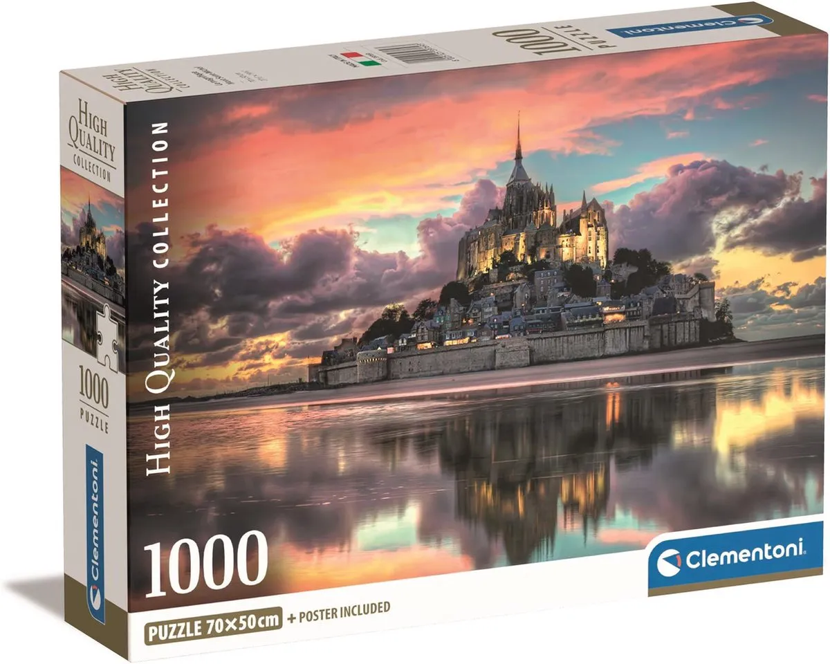 Clementoni Le Magnifique Mont Saint-Michel Puzzel 1000 Stuks