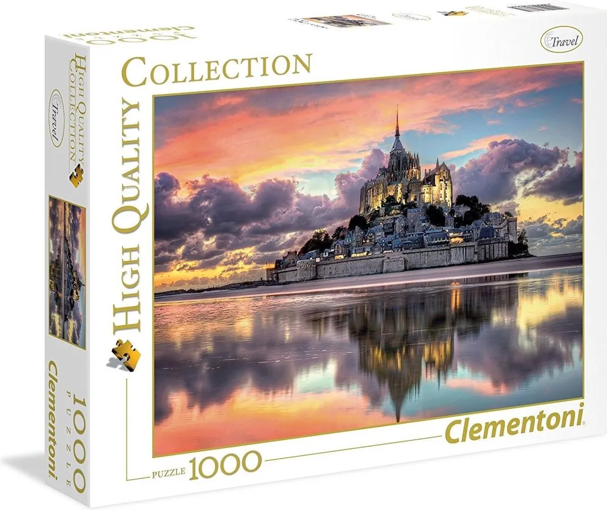 Clementoni Le Magnifique Mont Saint-Michel Puzzel 1000 Stuks - Multicolor