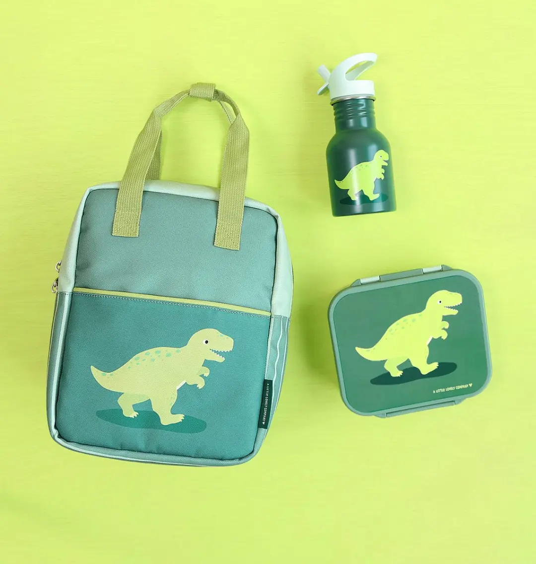 A Little Lovely Company Dinosaurus RVS Drinkfles - 112ml