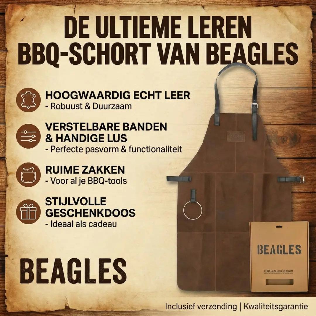 Beagles BBQ Schort - Cognac