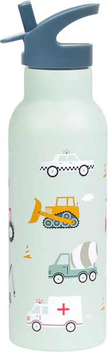 A Little Lovely Company Back to School Set - Drinkfles & Bentobox - Blauw