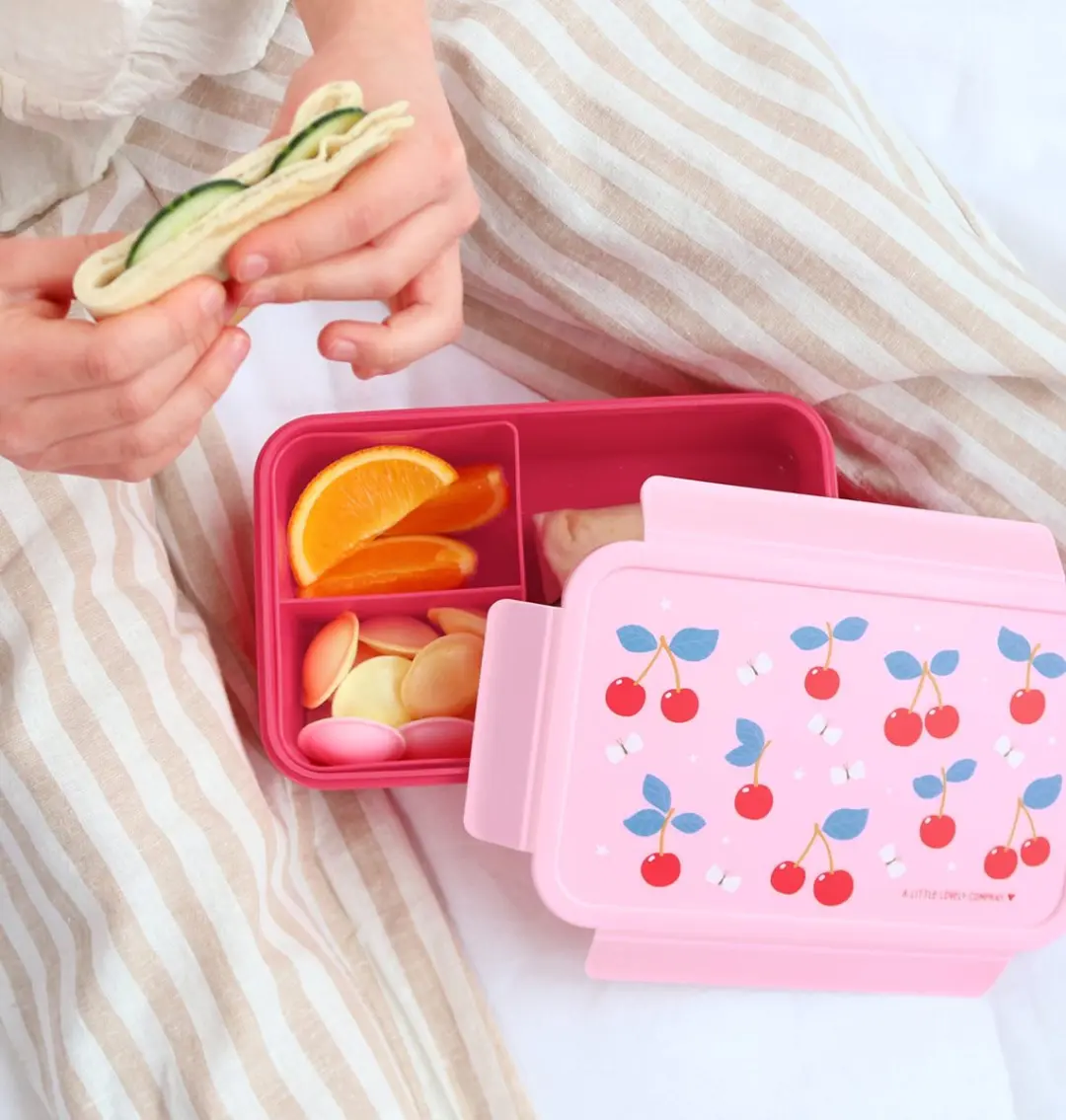 A Little Lovely Company Bento Lunchbox Kersen - 1,2L