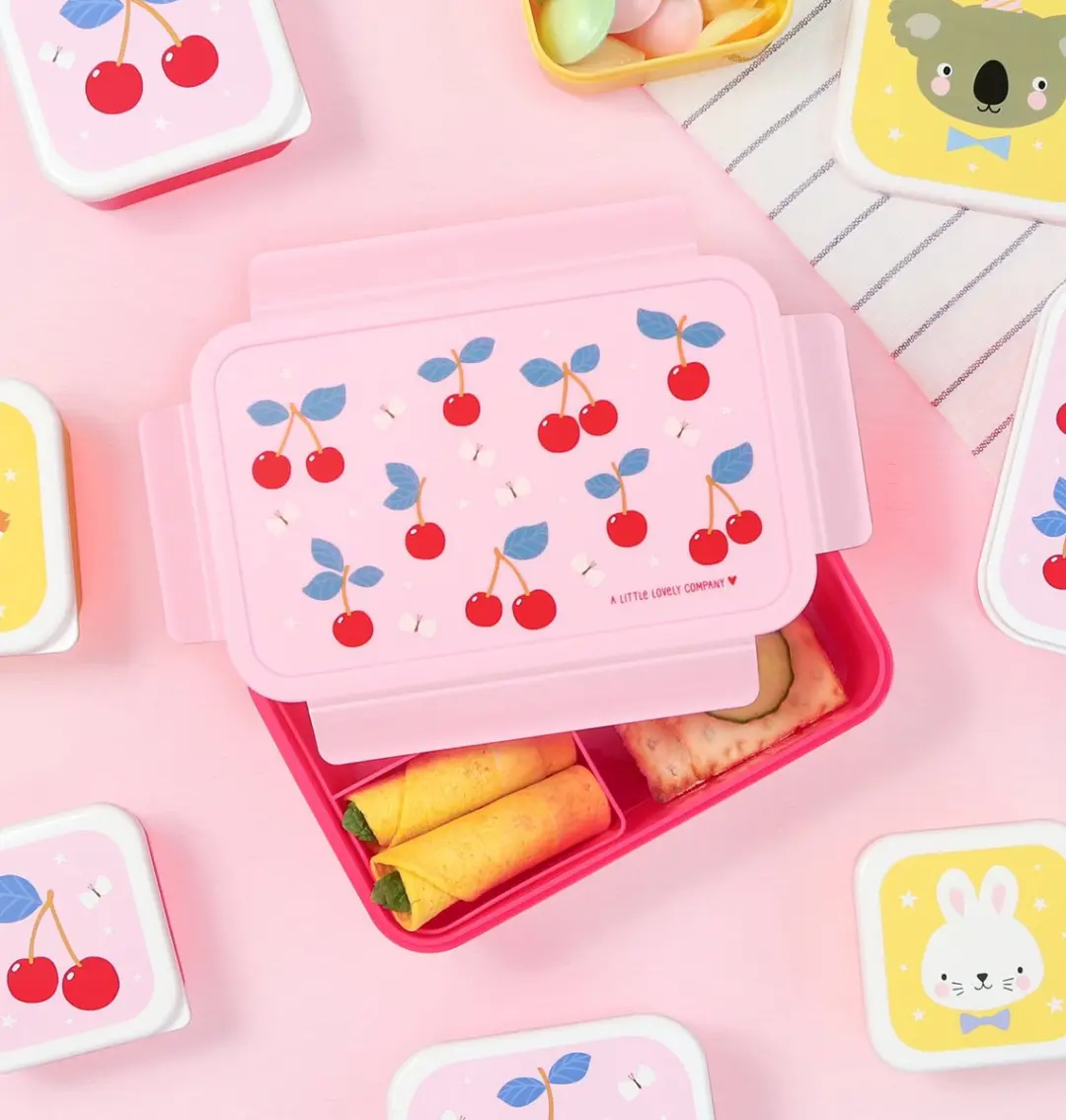A Little Lovely Company Bento Lunchbox Kersen - 1,2L