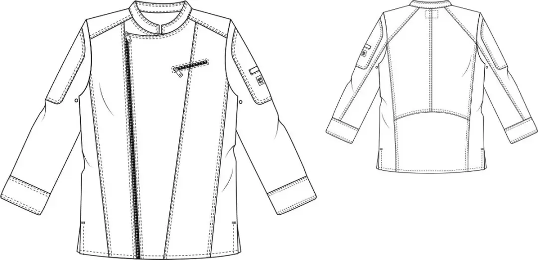 Chaud Devant Koksbuis Biker Wit - XL