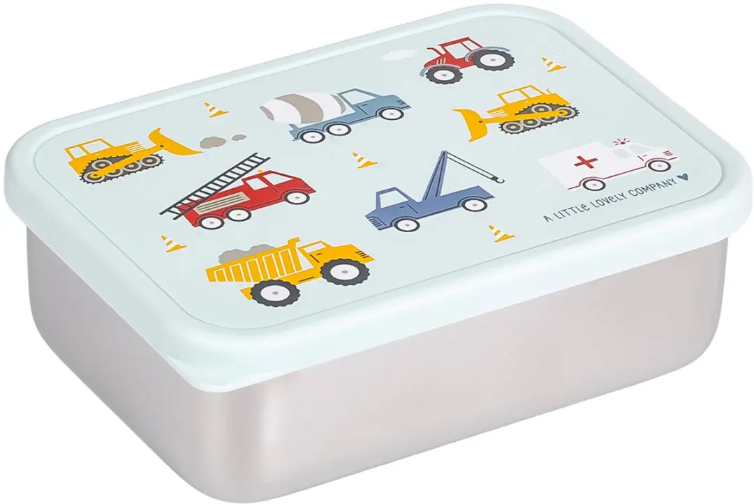 A Little Lovely Company RVS Lunchbox LBSSVE55 - 0,9L - 2-delig