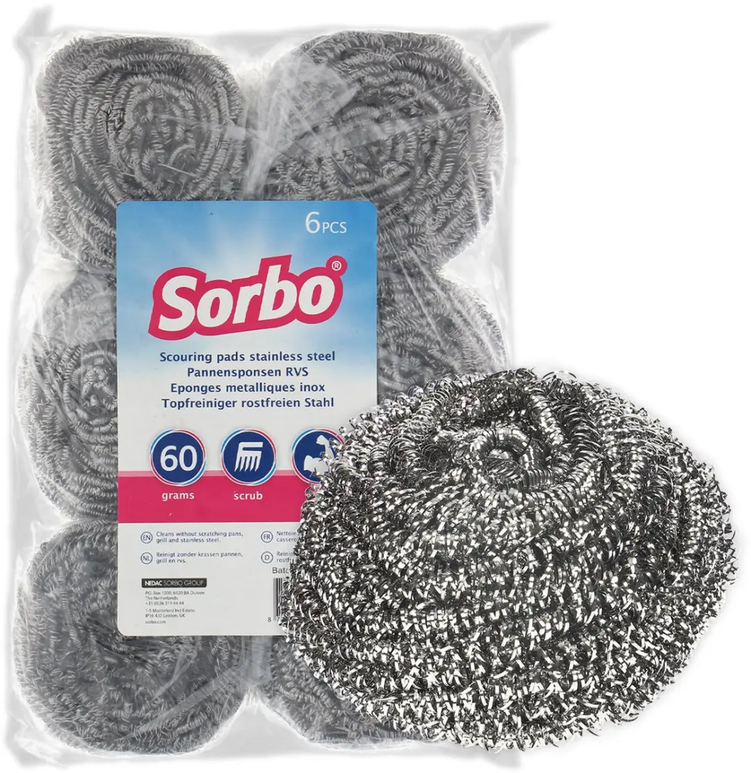 Sorbo RVS Schuursponsjes 65882