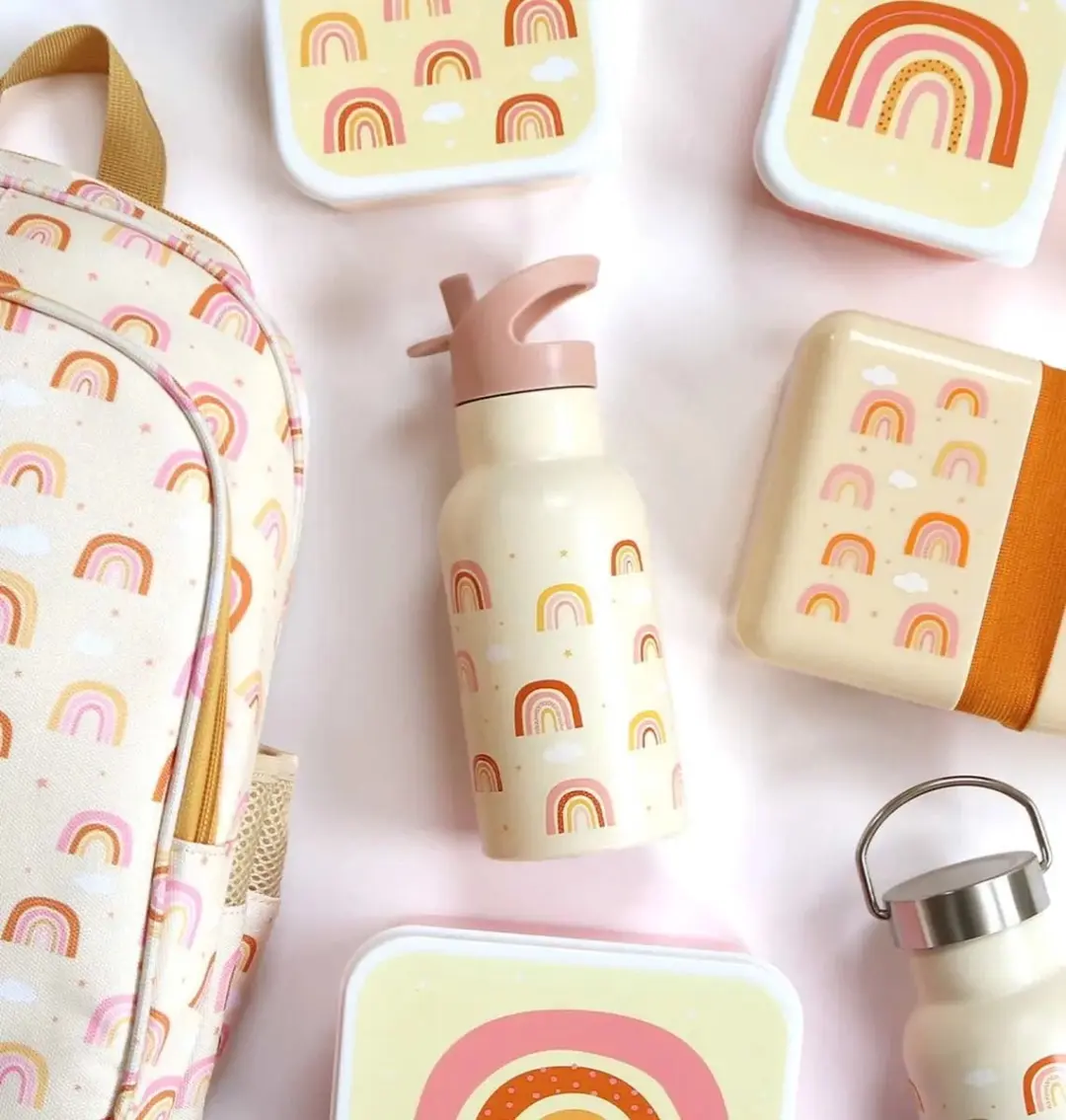 A Little Lovely Company Back to School Set - Regenbogen - 6 Stuks