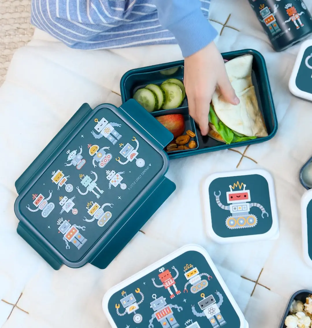 A Little Lovely Company Bento Brooddoos Robots - 1,2L