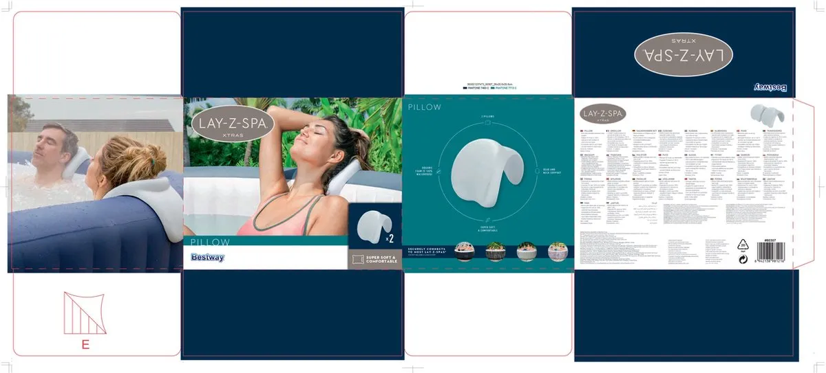 Bestway Lay-Z-Spa Kussens - 2 Stuks Multikleur