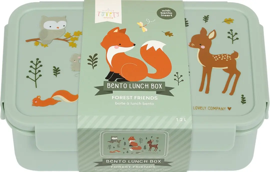 A Little Lovely Company Bento Brooddoos Bosvriendjes - 3 Vakken