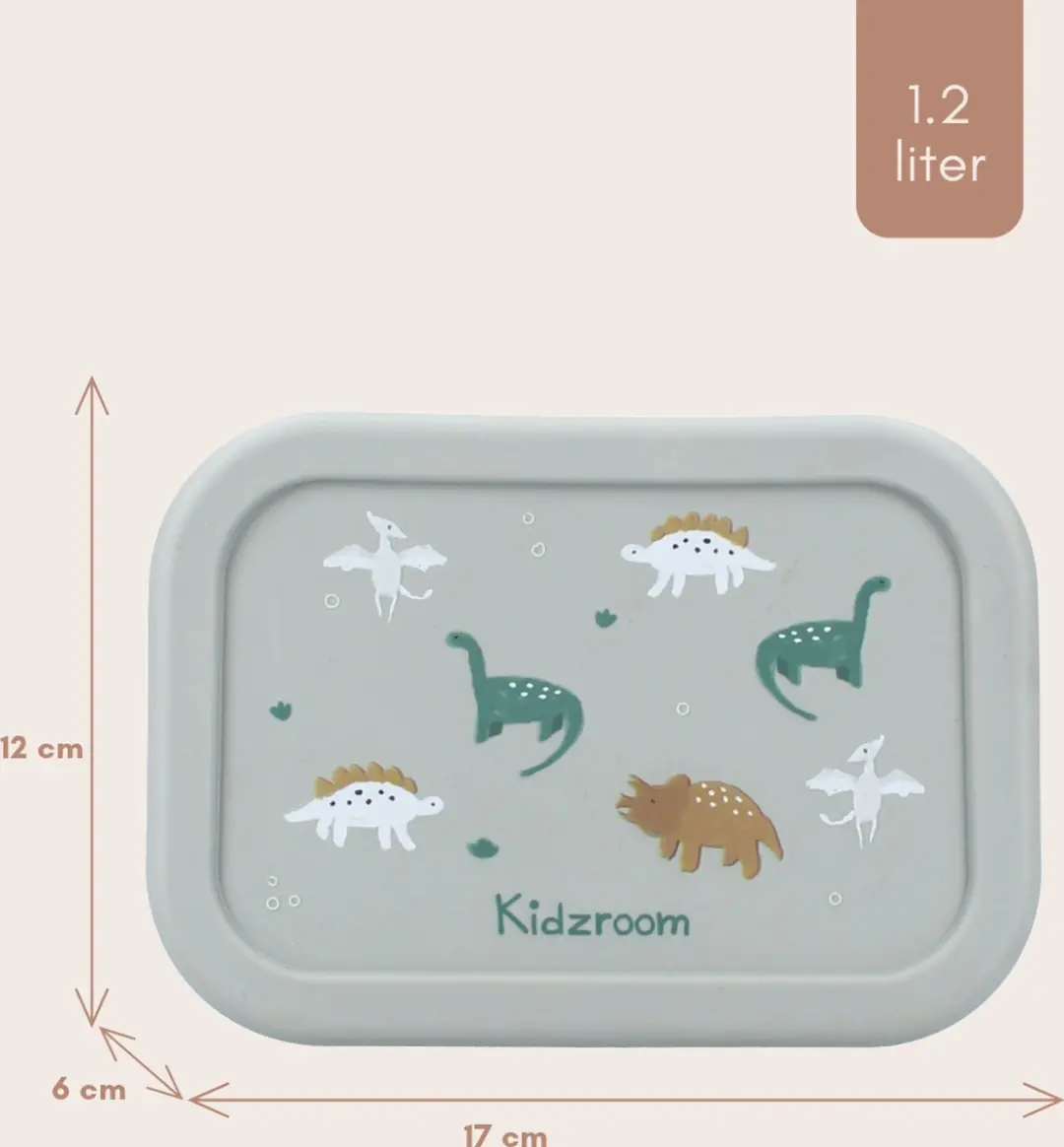 Kidzroom Small Talk Lunchbox - Groen - 1.2L