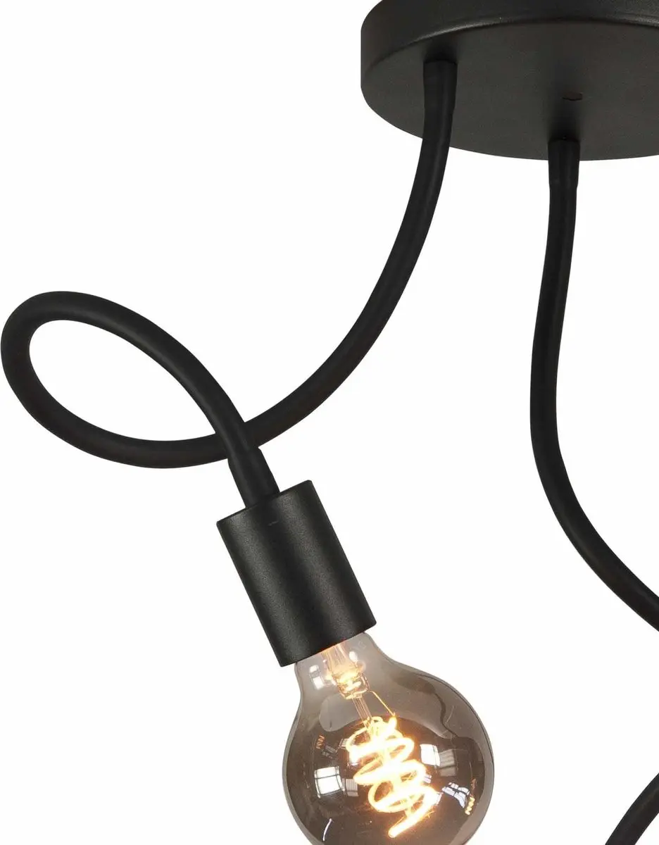 Highlight Plafondlamp Flex - 3 Lichtpunten - Zwart