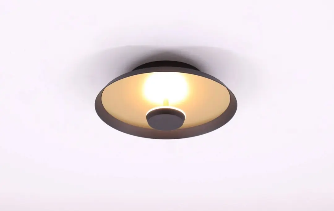 Plafondlamp zwart goud