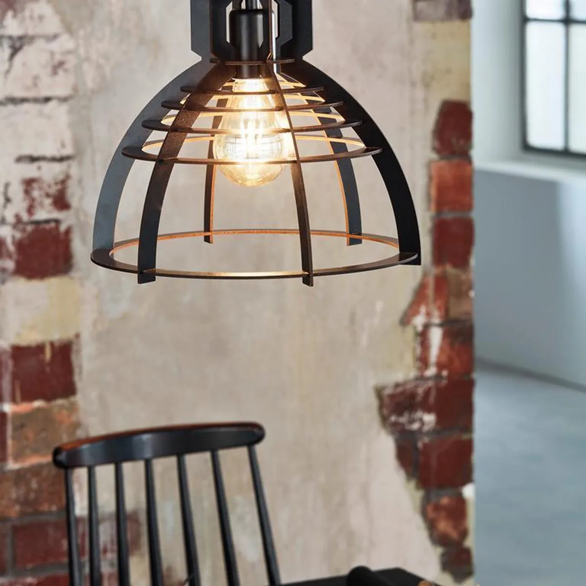 Eglo 49158 Hangende Plafondverlichting - Zwart - E27
