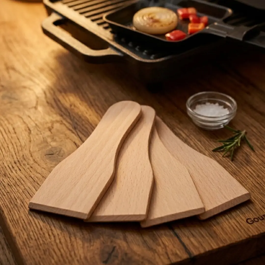 Bellatio Design Gourmetspatels Houten - 4 Stuks