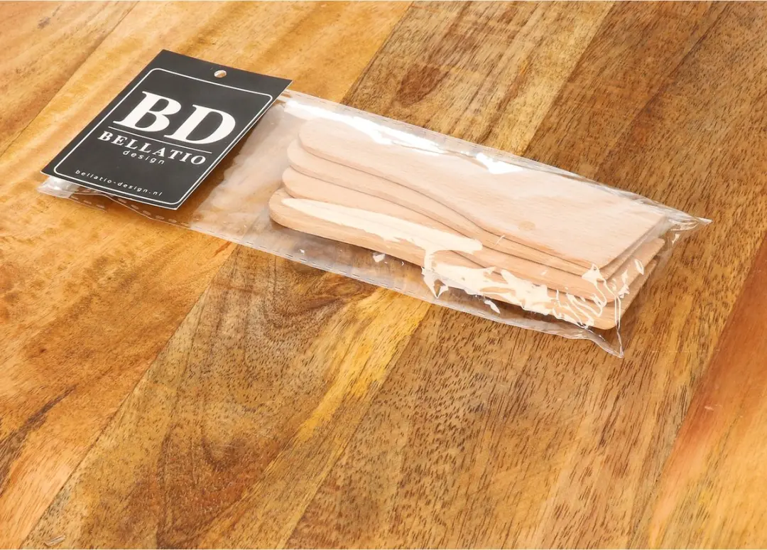 Bellatio Design Gourmetspatels Houten - 4 Stuks