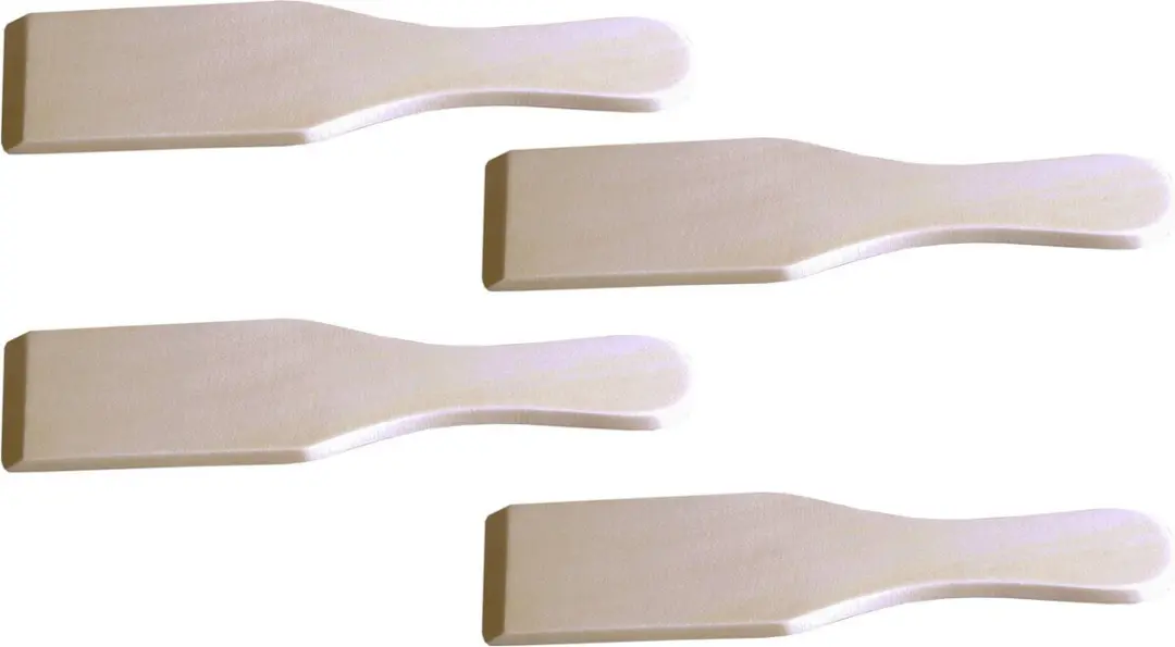 Bellatio Design Gourmetspatels Hout 12 Stuks - 13x4cm