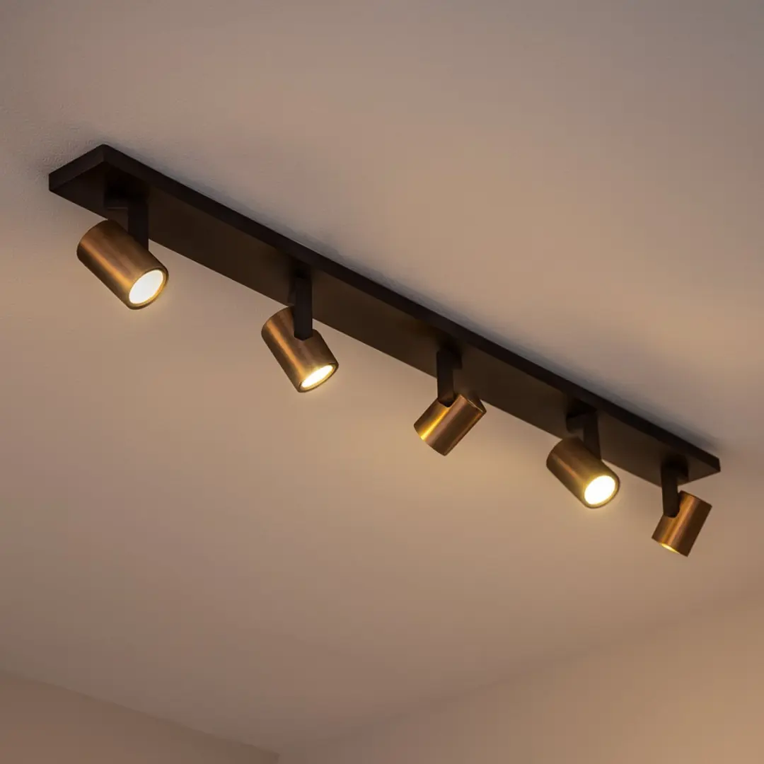 Highlight HALO Opbouwspot 120cm - 5x GU10 - BronsZwart