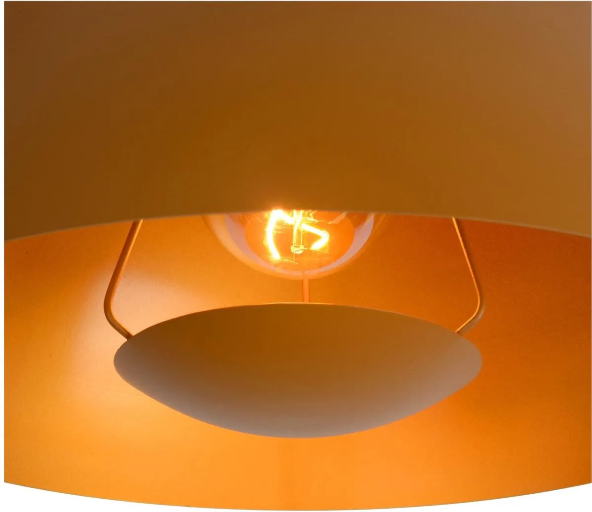 Lucide SIEMON Hanglamp Ø40cm - Okergeel