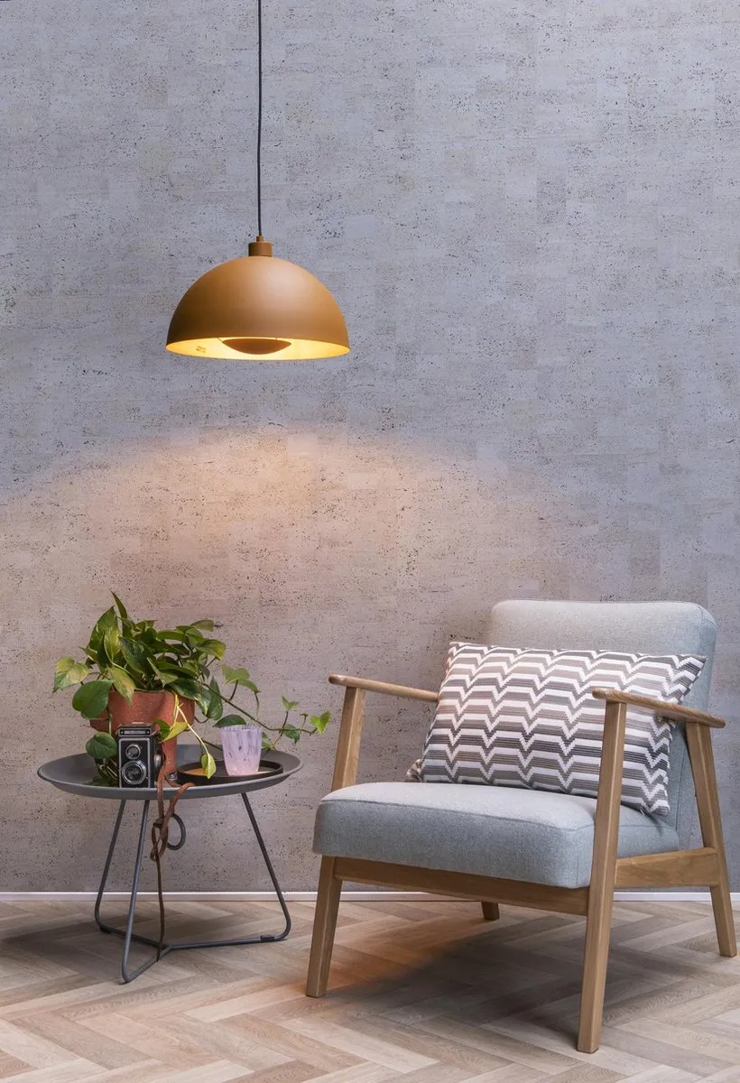 Lucide SIEMON Hanglamp Ø40cm - Okergeel