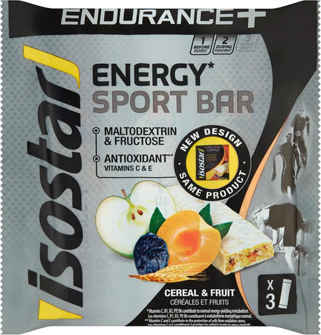 Isostar Endurance+ Bar Cereal & Fruit - 120g (3x40g)