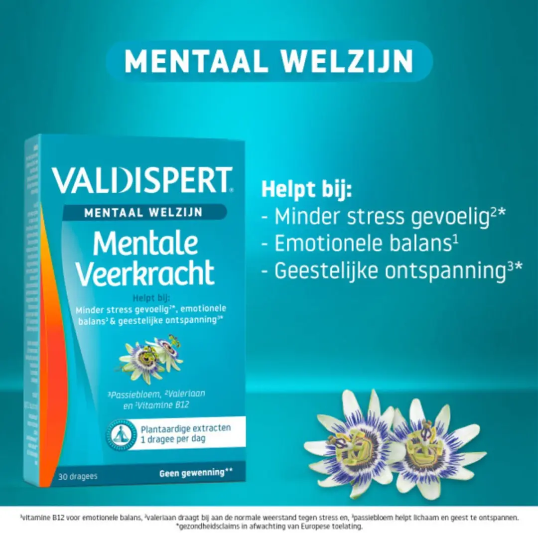 Valdispert Mentale Veerkracht 60 Dragees - 2x30