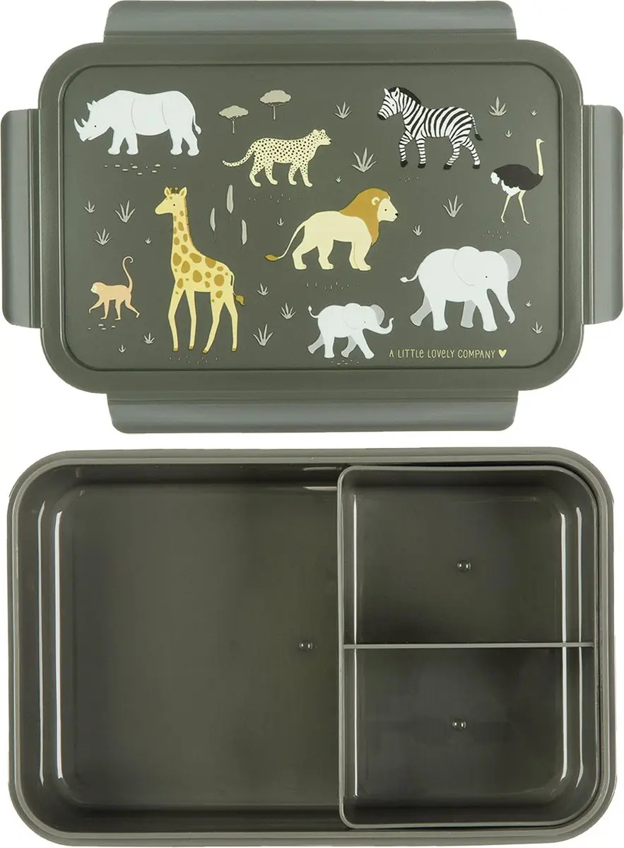 A Little Lovely Company Bento Brooddoos Savanne - 3 Vakken