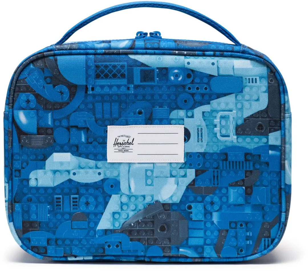 Herschel LEGO Pop Quiz Lunchbox - Abstract Bricks Blue