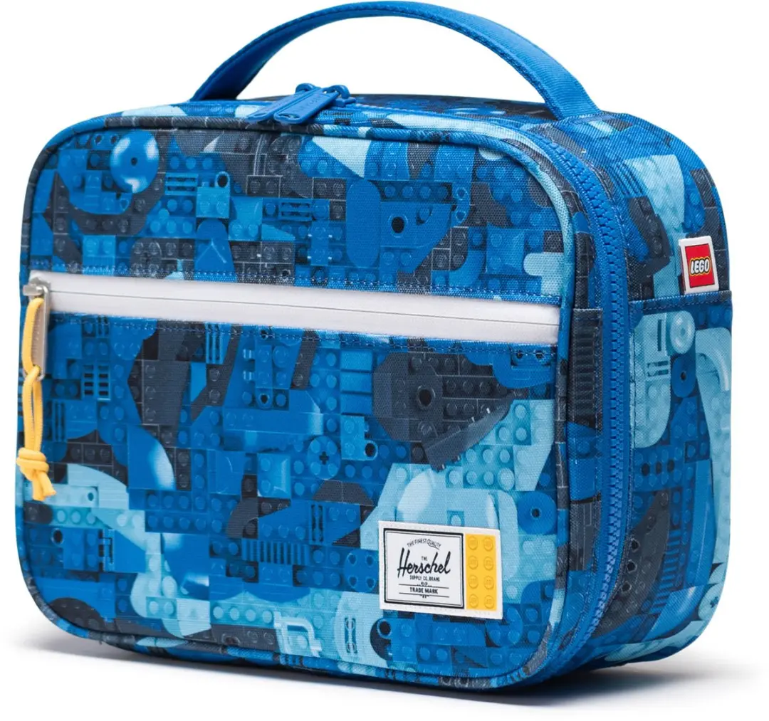 Herschel LEGO Pop Quiz Lunchbox - Abstract Bricks Blue
