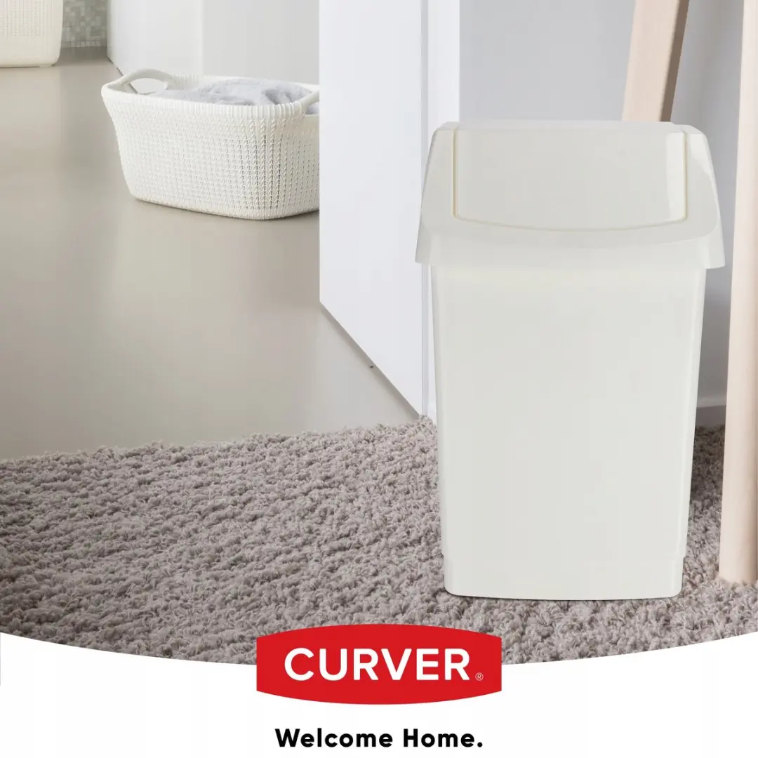 Curver Click-It Vuilnisbak 25L - Wit