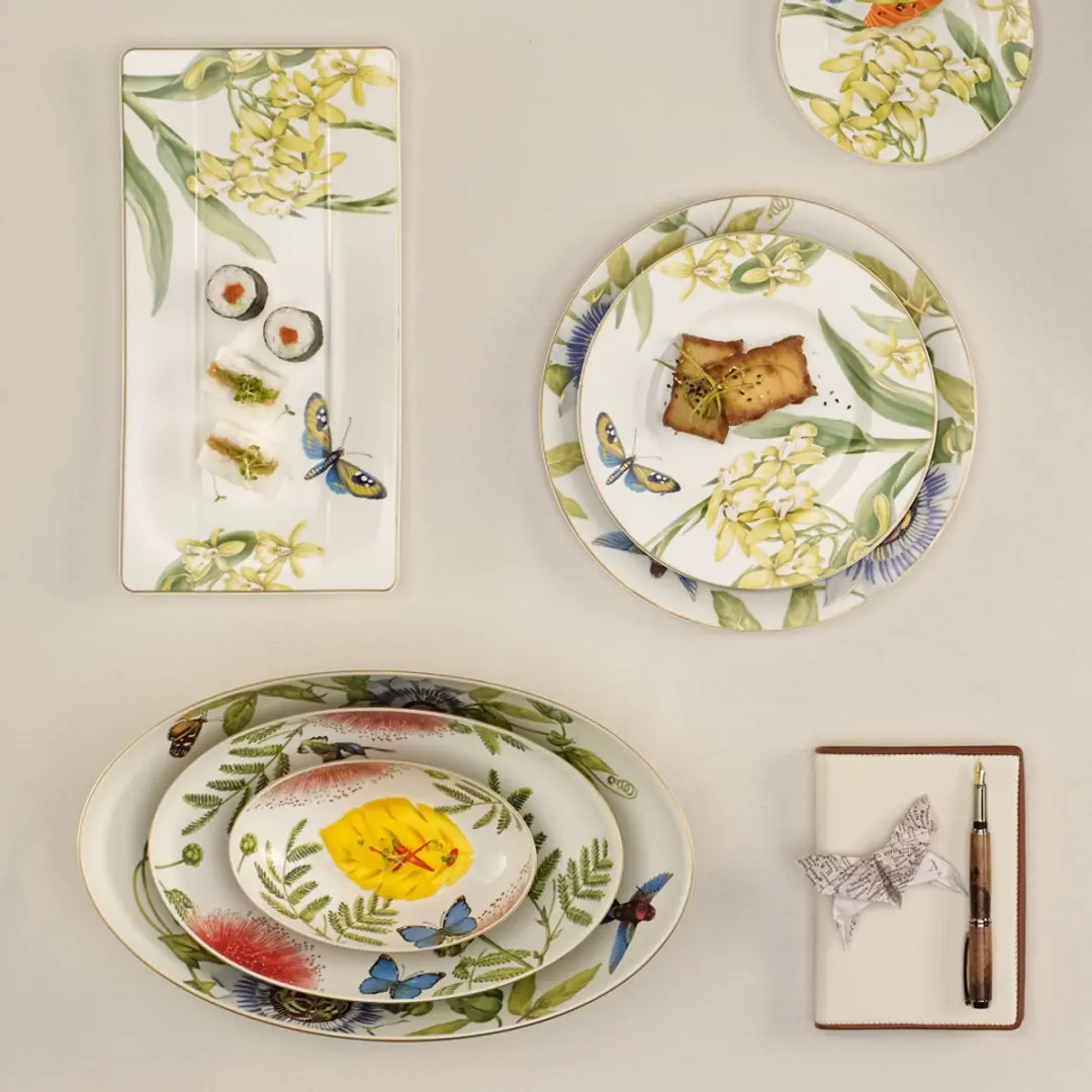 Villeroy & Boch Amazonia Ovale Schaal 38x22cm - Gekleurd