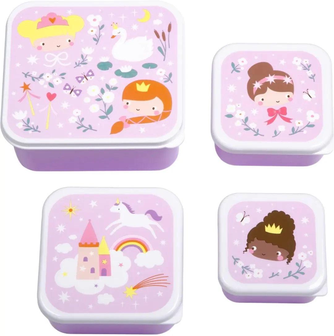 A Little Lovely Company Brooddoos Prinsessen Set van 4