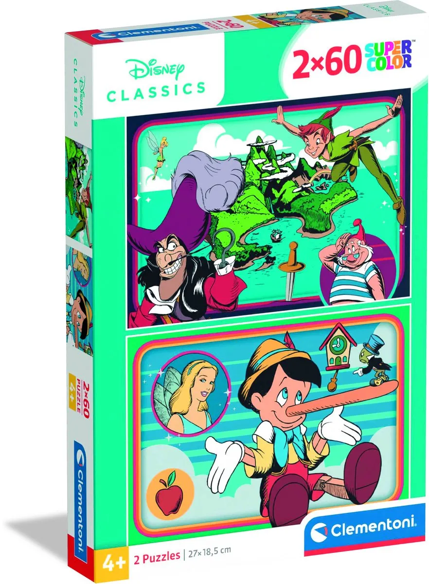 Clementoni Puzzel 120 Stuks Multikleur - 2x60 Stukjes - Vanaf 4 Jaar - afbeelding 6 van 6
